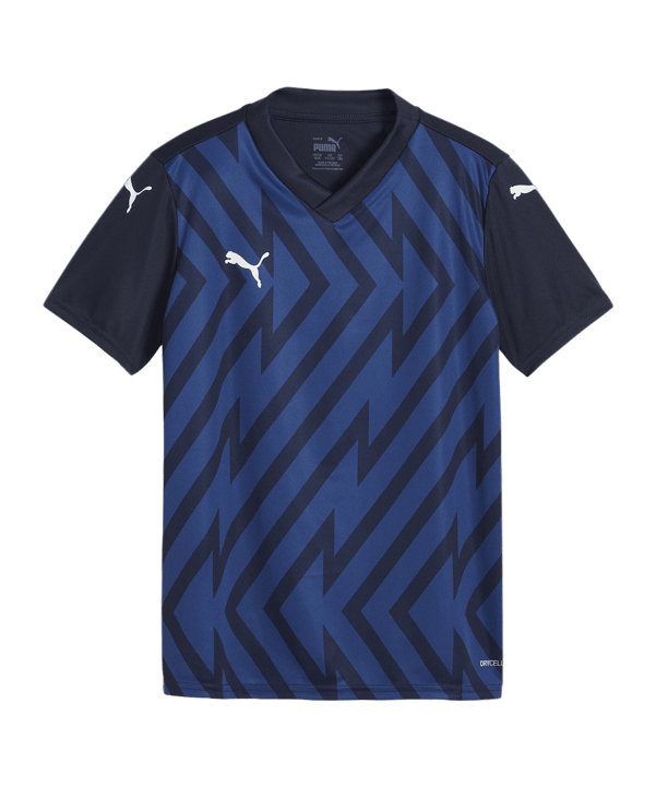 PUMA teamGLORY Trikot Kids Blau Weiss Blau F06 - blau