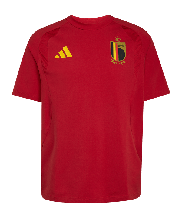 adidas Belgien Tiro Tech T-Shirt Rot - rot