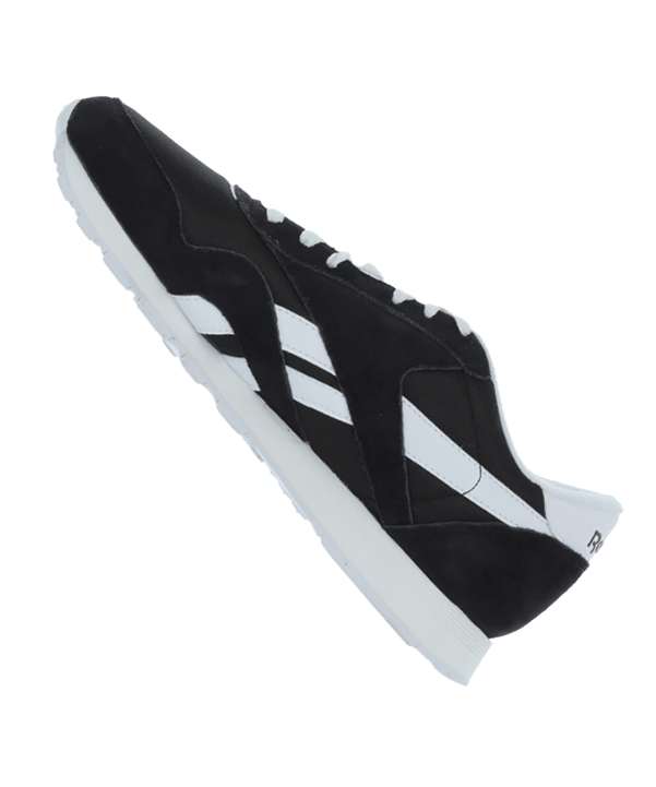 Reebok Classic Nylon Sneaker Schwarz Weiss - schwarz