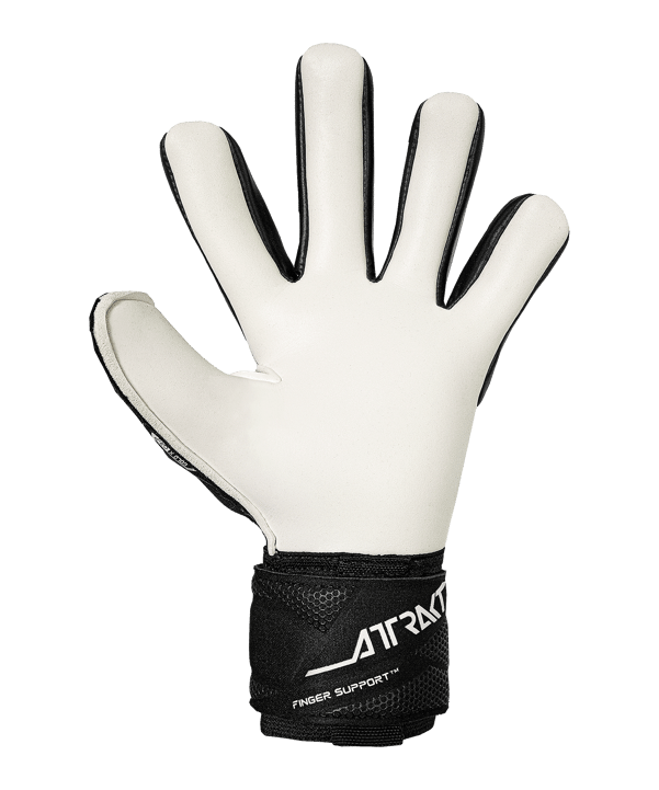 Reusch Attrakt Gold X NC Finger Support Torwarthandschuhe Schwarz - schwarz