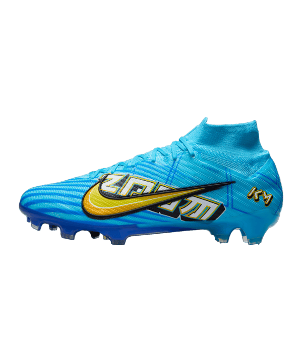 Nike Air Zoom Mecurial Superfly IX Elite FG Mbappe Signature Blau F400 - blau