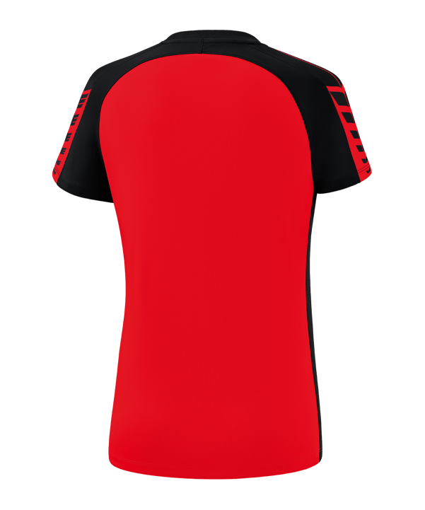 Erima Six Wings T-Shirt Damen Rot Schwarz - rot