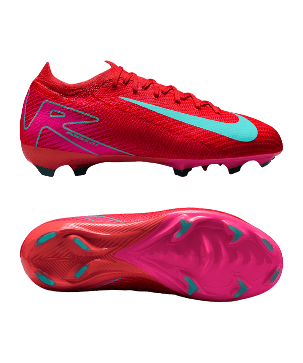 Nike Jr Air Zoom Mercurial Vapor XVI Pro FG Mad Energy Kids Rot F800 - rot