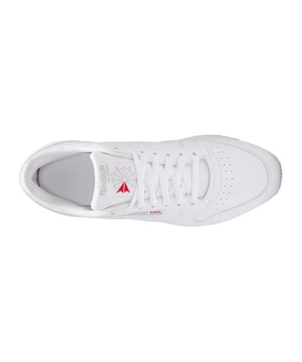 Reebok Classic Leather Weiss Weiss Grau - weiss