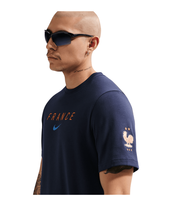Nike FFF Frankreich Primary T-Shirt Blau F498 - blau