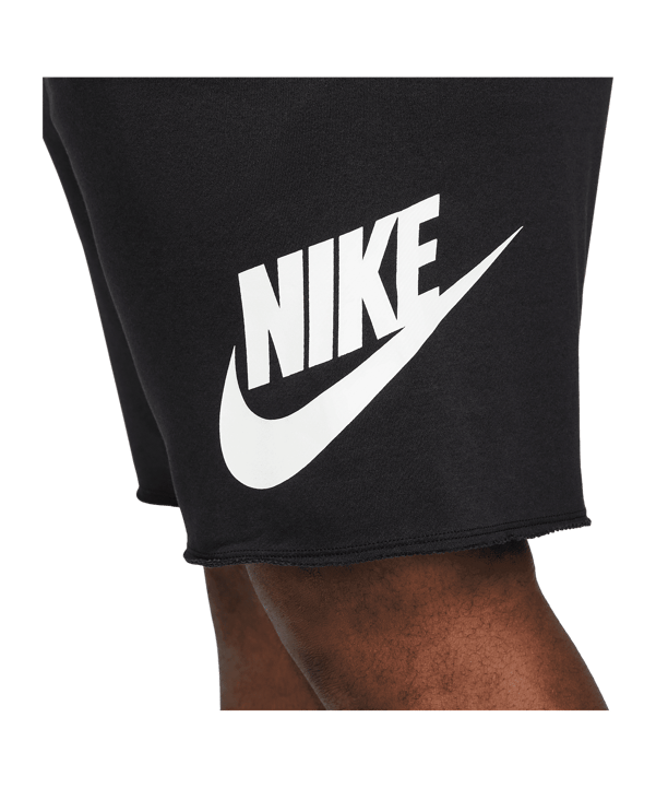 Nike Club Alumni Short Schwarz Weiss F010 - schwarz