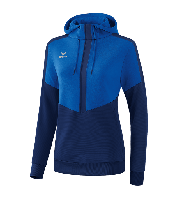 Erima Squad Hoody Damen Blau - blau