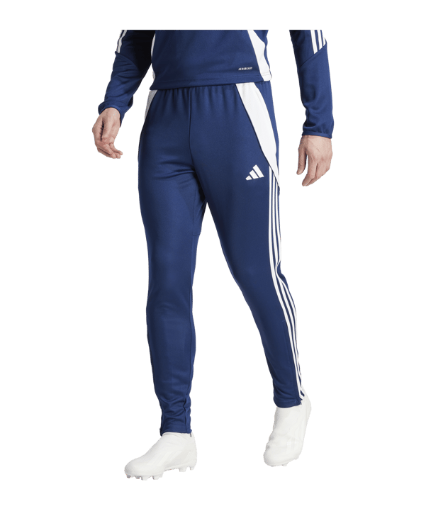 adidas Tiro 24 Trainingshose Blau Weiss - blau