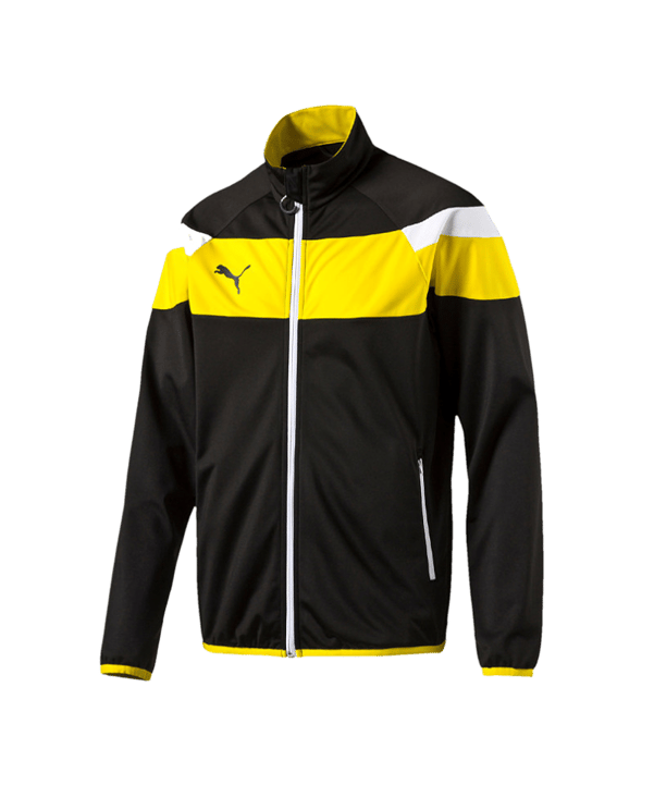 PUMA Spirit II Polyester Tricot Jacke Kids F37 - schwarz