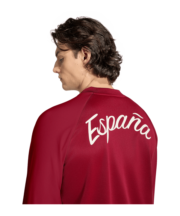 adidas FEF Spanien Prematch Sweatshirt WM 2026 Rot - rot