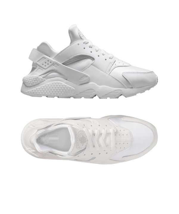 Nike Air Huarache Weiss Grau F102 - weiss