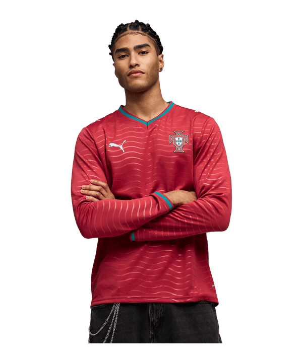 PUMA FPF Portugal Replica Trikot Langarm Home WM 2026 Rot F01 - rot