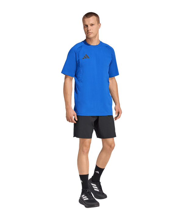 adidas Tiro Travel T-Shirt Blau - blau