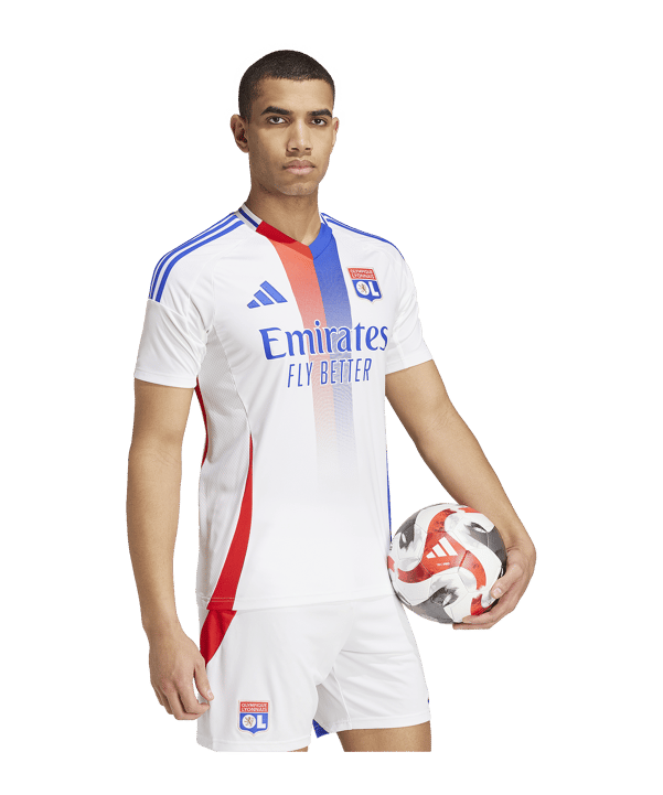 adidas Olympique Lyon Trikot Home 2024/2025 Weiss - weiss