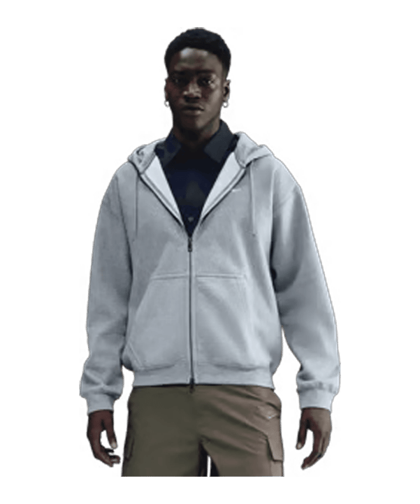 Nike Solo Swoosh Hoody Grau F063 - grau