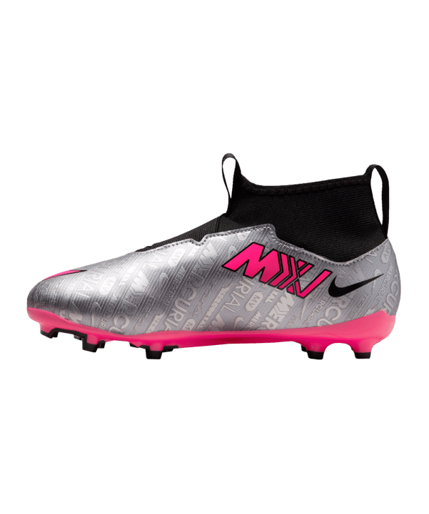Nike Jr Air Zoom Mercurial Superfly IX Academy FG/MG XXV Kids Silber Pink F060 - silber
