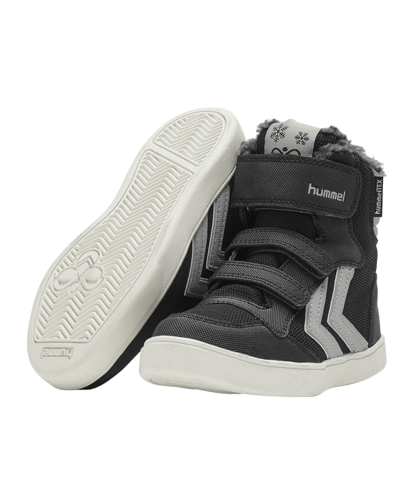 hummel stadil Super Poly Boot Mid Sneaker Kids Schwarz F2001 - schwarz