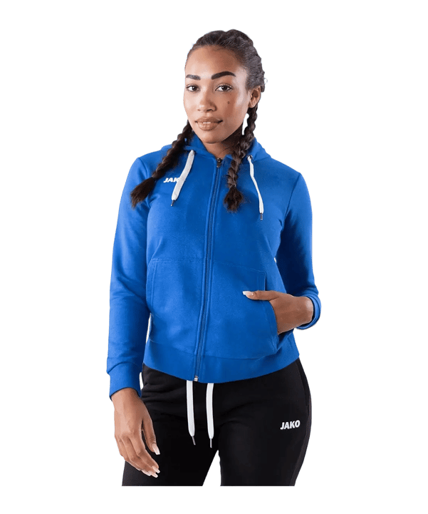 JAKO Base Giacca con cappuccio Donna Blu C004 - blu