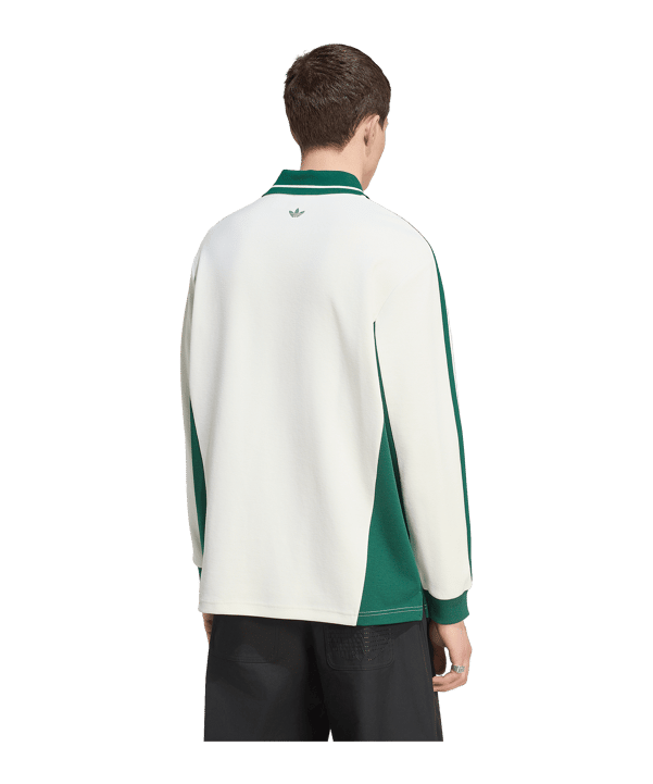 adidas Originals Polo A Maniche Lunghe Bianco - bianco