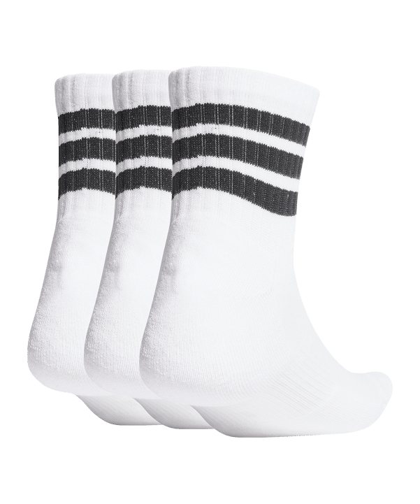 adidas Mid Cut 3er Pack Socken Weiß