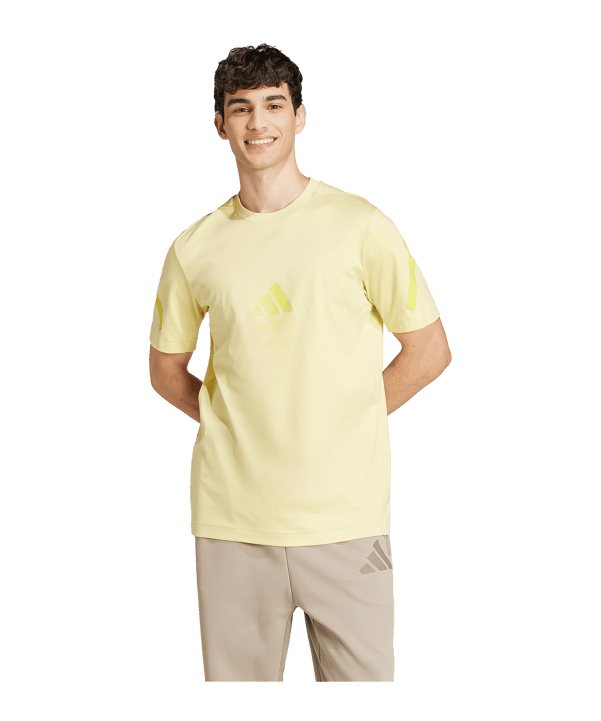 adidas Z.N.E T-shirt Giallo - giallo