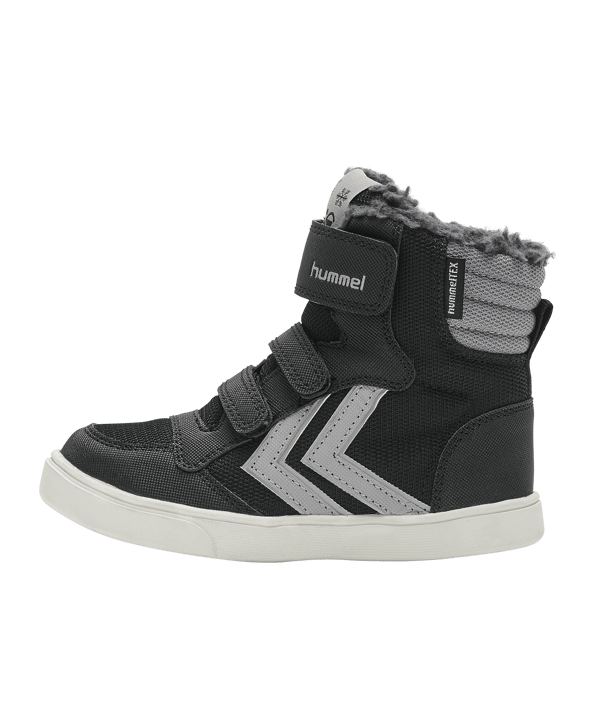 hummel stadil Super Poly Boot Mid Sneaker Kids Schwarz F2001 - schwarz