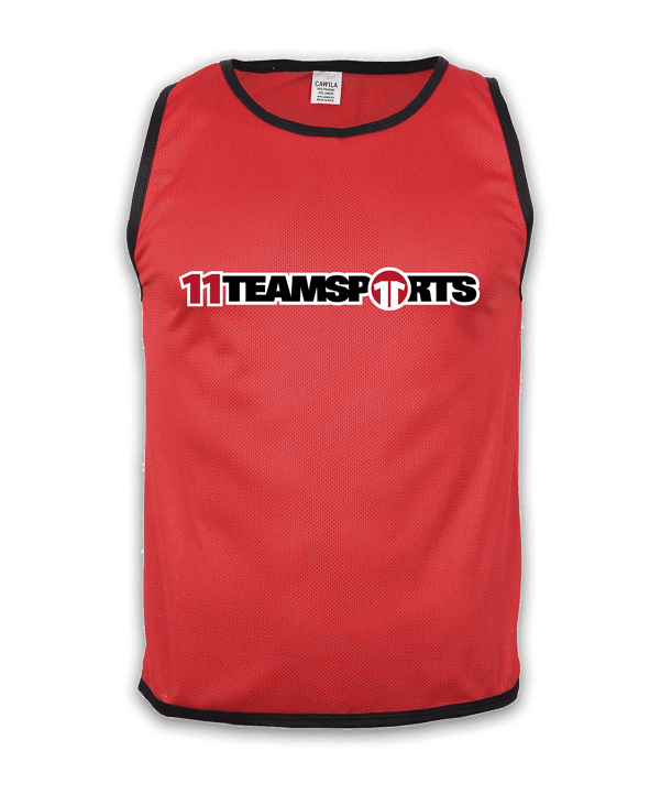 Cawila Leibchen 11teamsports 3er Set Rot | Kennzeichnungshemden - rot