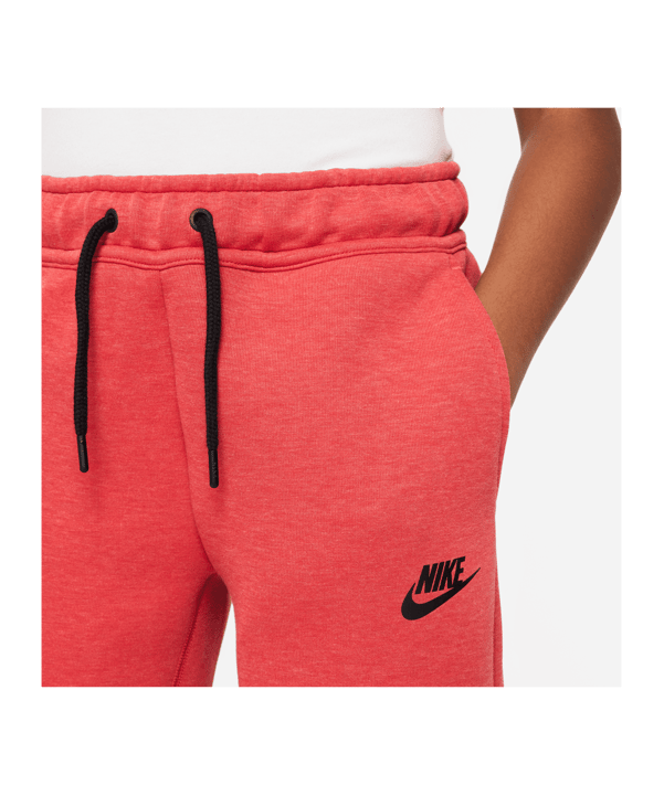 Nike Tech Fleece Short Kids Rot Schwarz F672 - rot