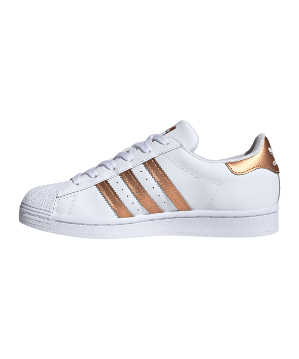 adidas Originals Superstar Damen Weiss Bronze - weiss