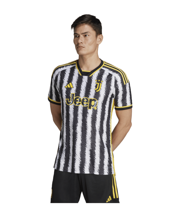 adidas Juventus Turin Auth. Trikot Home 2023/2024 Schwarz - schwarz