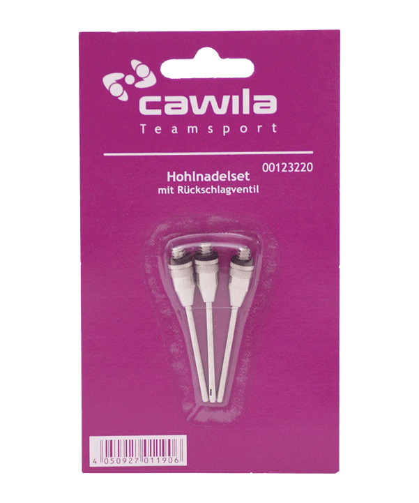 Cawila Ballnadel mit Rückschlagventil 3er Set - weiss