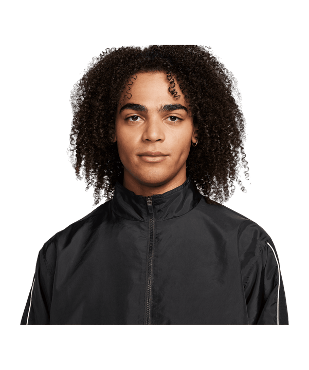 Nike Woven Air Jacke Schwarz Rot F011 - schwarz