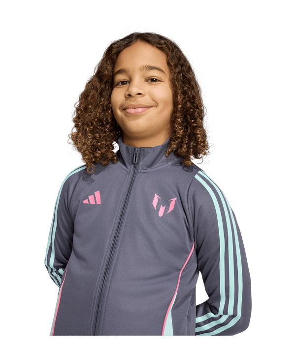 adidas Originals Messi Jacke Kids Grau - grau