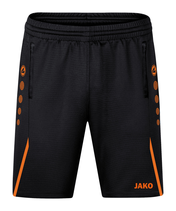 JAKO Challenge Trainingsshort Schwarz Orange F807 - schwarz