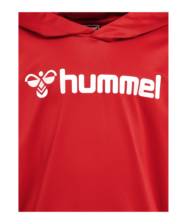 Hummel Logo Hoody Kids Rot F3062 - rot