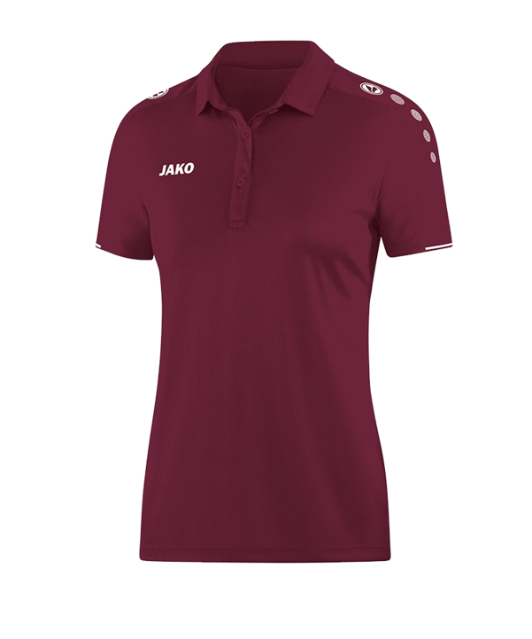JAKO Classico Poloshirt Damen Dunkelrot F14 - rot
