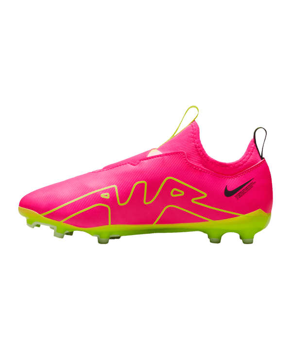 Nike Jr Air Zoom Mercurial Vapor XV Academy FG/MG Luminous Kids Pink Gelb F605 - pink