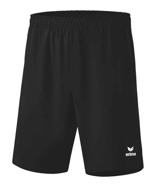Erima Tennis Short ohne Innenslip Schwarz - schwarz