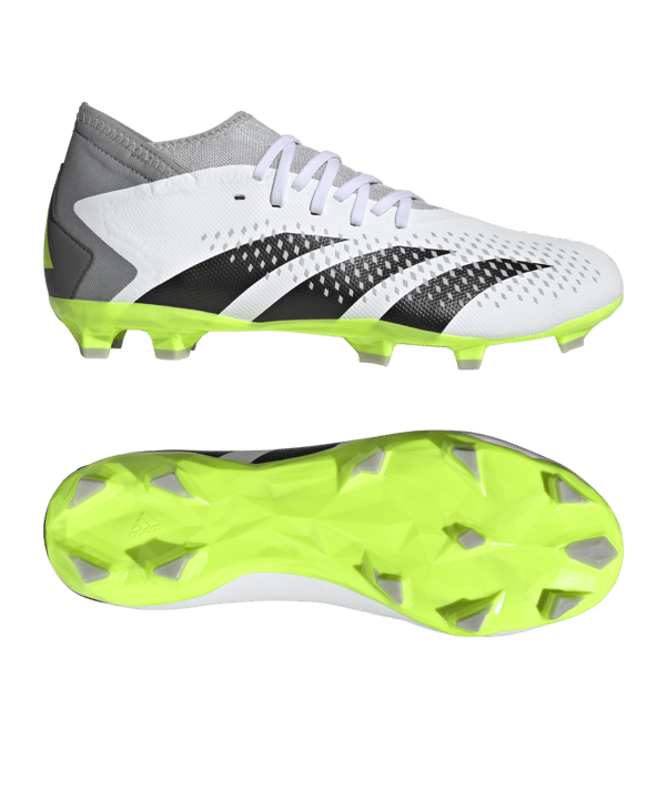 adidas Predator Accuracy.3 FG Crazyrush Weiss Schwarz Gelb - weiss