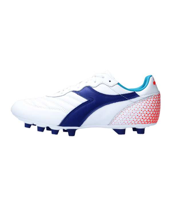 Diadora Brasil GR FG Weiss Blau FC2433 - weiss