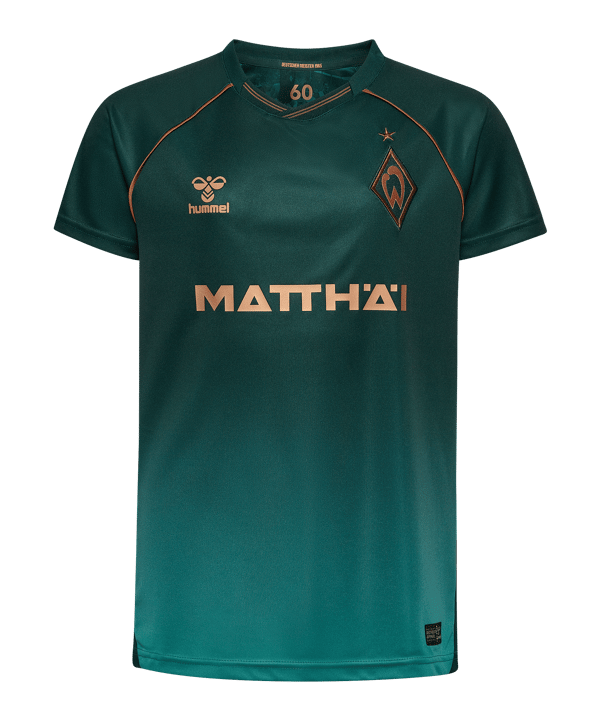 Hummel SV Werder Bremen Trikot 3rd 2025/2026 Kids Grün F6108 - gruen