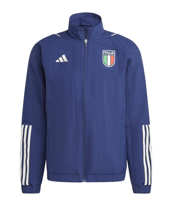 adidas Italien Prematch Jacke EM 2024 Blau - blau