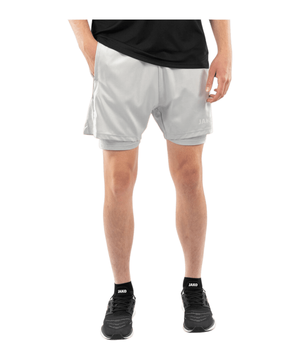 JAKO 2-in-1 Power Korte broek Grijs K522 - grijs