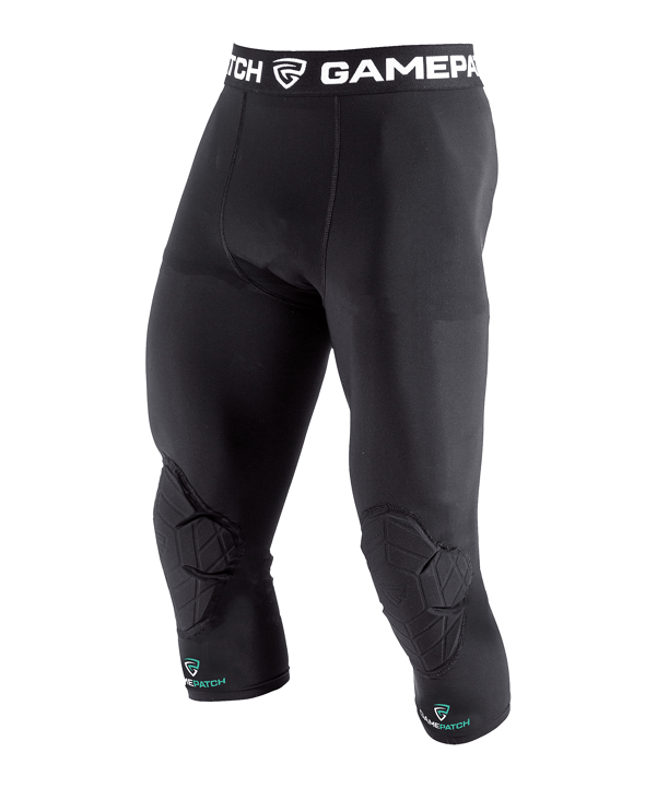 Gamepatch 3/4 Knee Padding Tight Tight Schwarz - schwarz