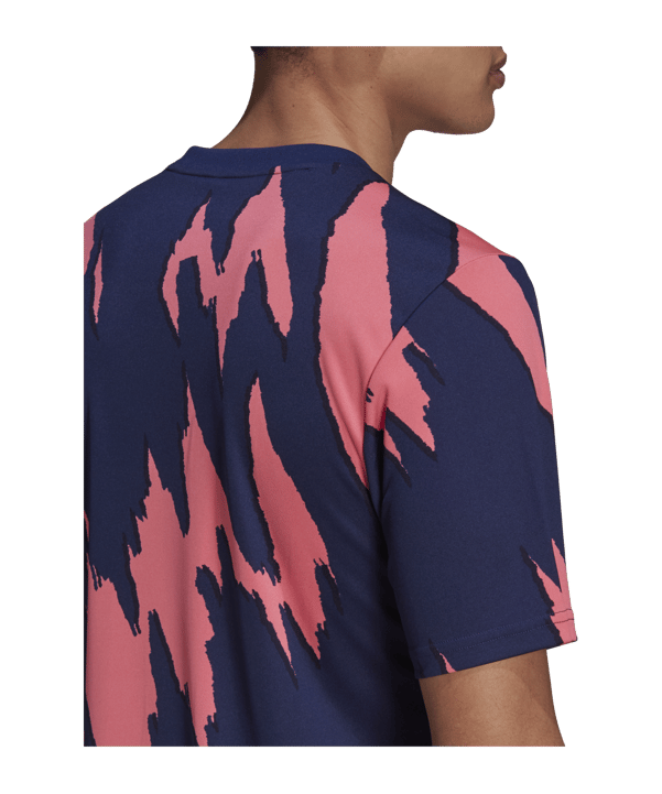 adidas Real Madrid Prematch Shirt Pink Blau - pink