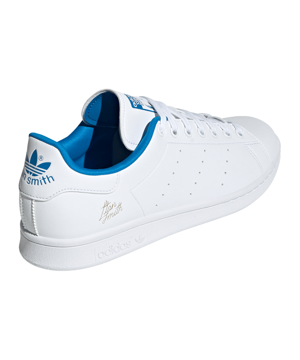 adidas Originals Stan Smith Blau Weiss - weiss