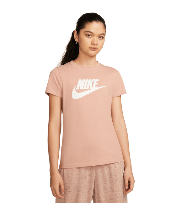 Nike Essential T-Shirt Damen Rosa Weiss F609 - rosa