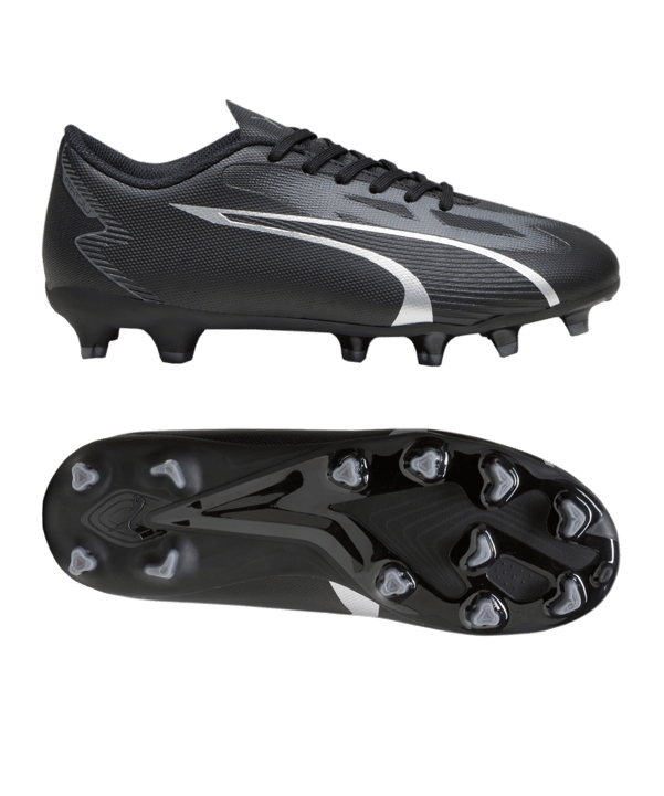 PUMA ULTRA Play FG/AG Eclipse Jr Kids Schwarz Grau F02 - schwarz