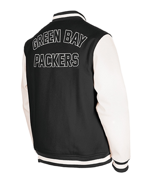 New Era Green Bay Packers Varsity Jacke Schwarz - schwarz