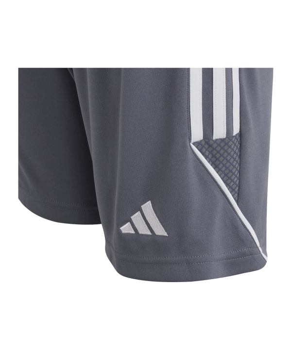 adidas Tiro 23 Short Kids Grau Weiss - grau